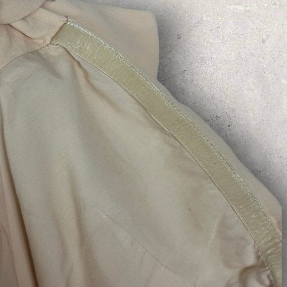 Sezane Ondine Dress Nude Cream Bow Front Mini Size 38 French / US Size 6 Minimal - Picture 10 of 16